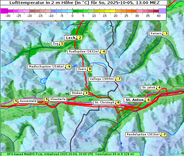 Temperatur, 5. 10. 2025