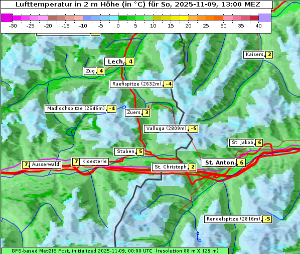 Temperatur, 9. 11. 2025