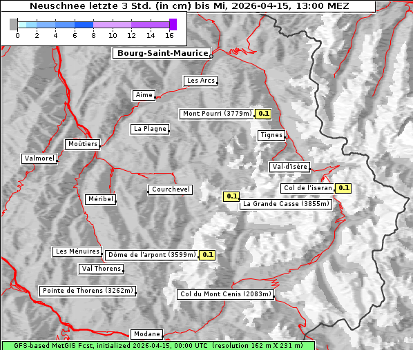 Neuschnee, 15. 4. 2026