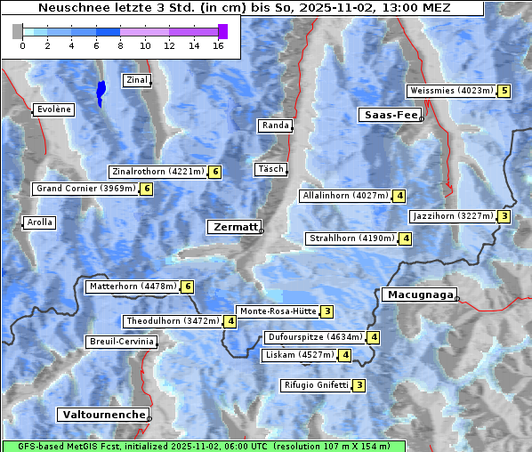 Neuschnee, 2. 11. 2025