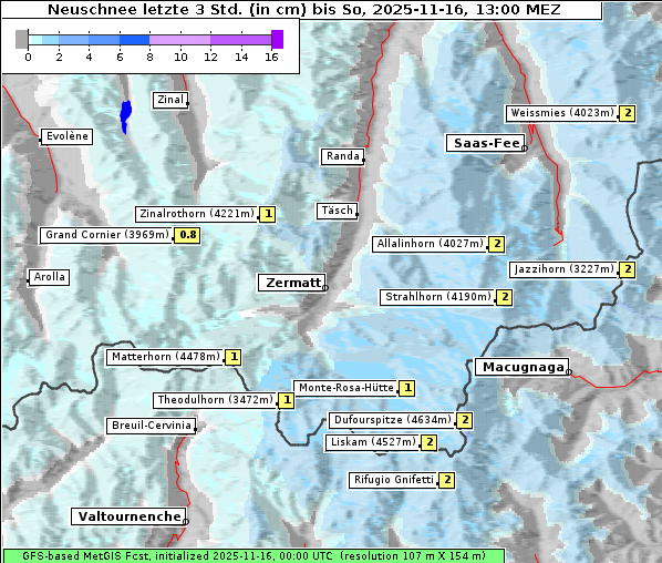 Neuschnee, 16. 11. 2025
