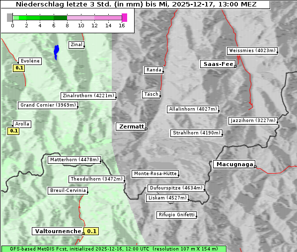 Niederschlag, 17. 12. 2025