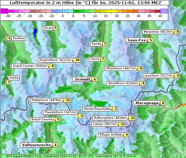 Temperatur, 2. 11. 2025