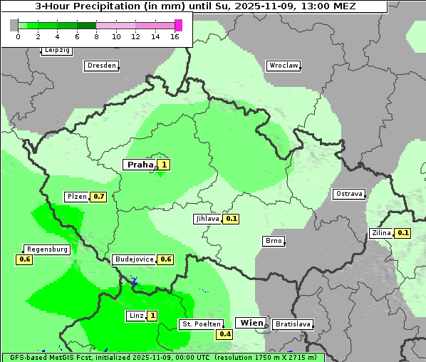 Niederschlag, 9. 11. 2025