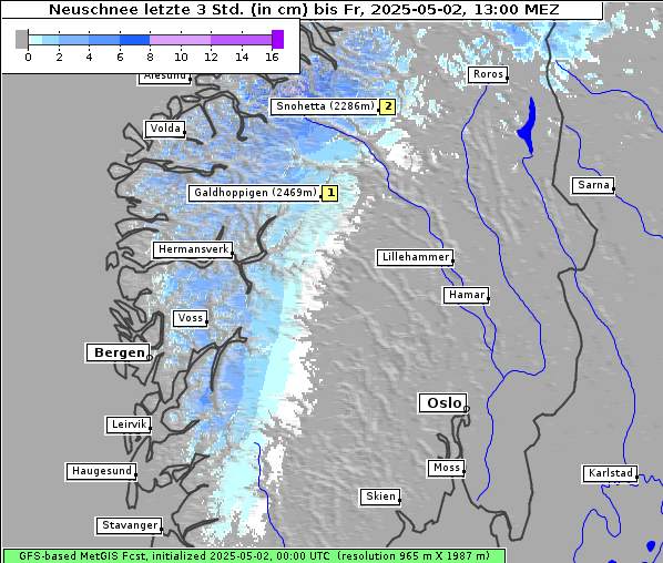 Neuschnee, 2. 5. 2025