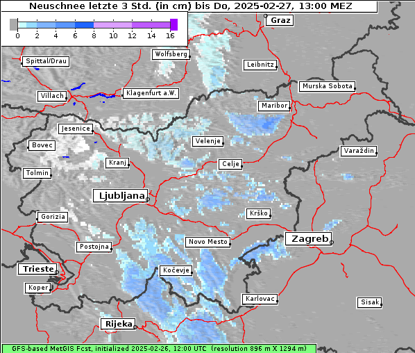 Neuschnee, 27. 2. 2025