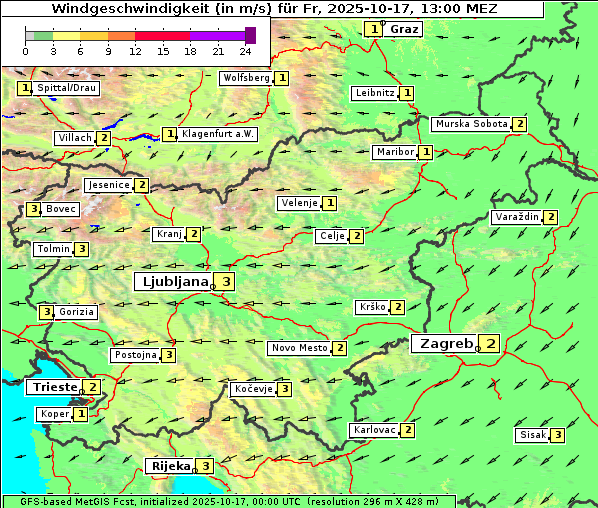 Wind, 17. 10. 2025