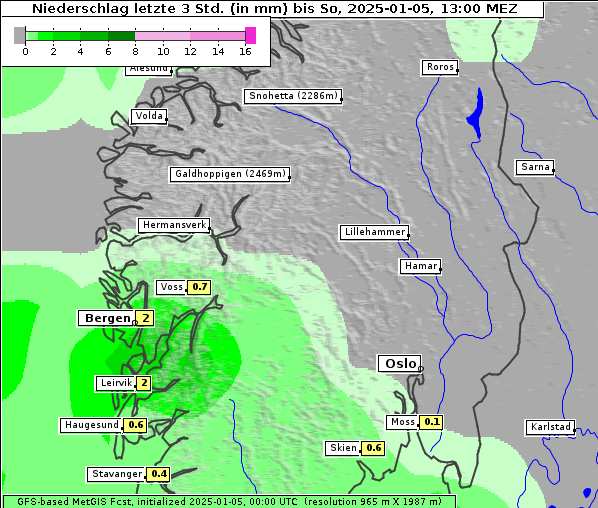 Niederschlag, 5. 1. 2025
