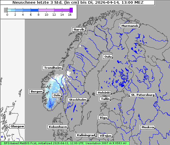 Neuschnee, 14. 4. 2026