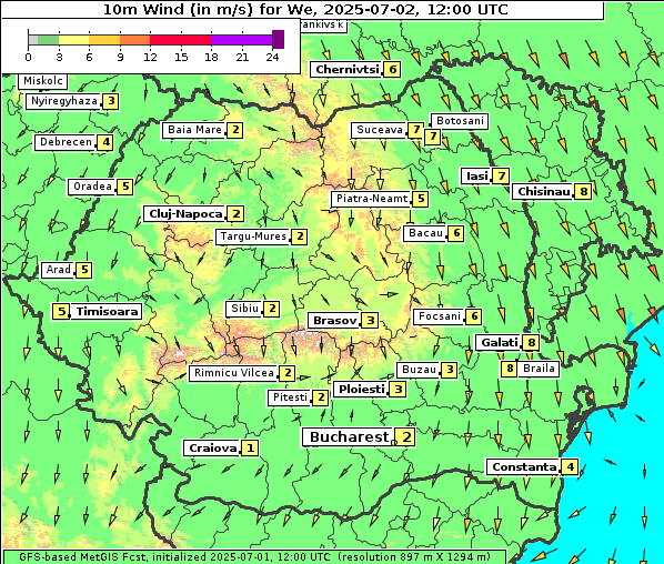 Wind, 2. 7. 2025