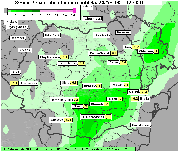 Niederschlag, 1. 3. 2025
