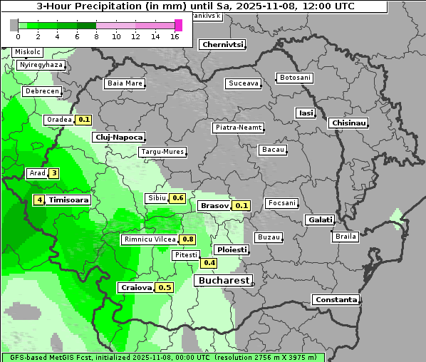 Niederschlag, 8. 11. 2025