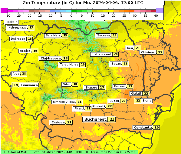 Temperatur, 6. 4. 2026