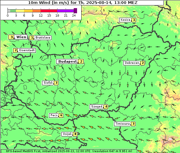Wind, 14. 8. 2025