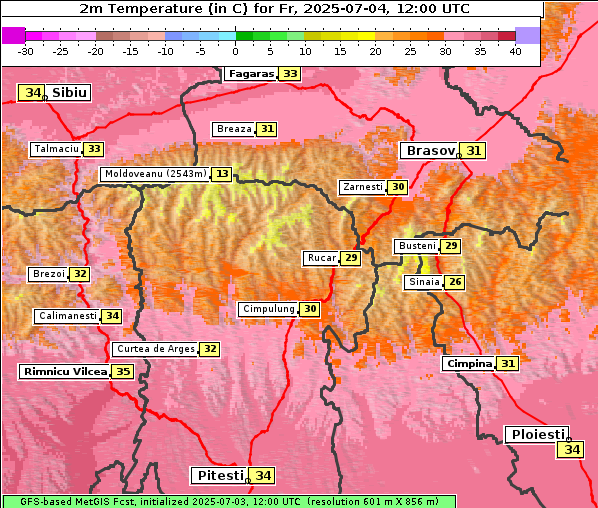 Temperatur, 4. 7. 2025