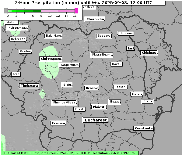 Niederschlag, 3. 9. 2025