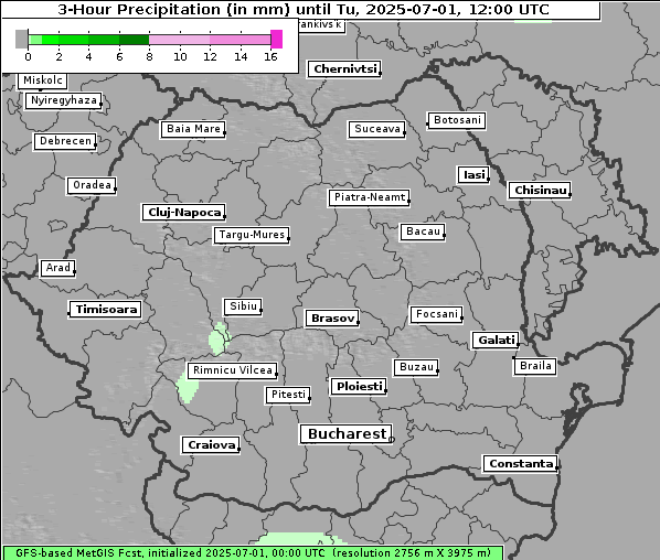 Niederschlag, 1. 7. 2025