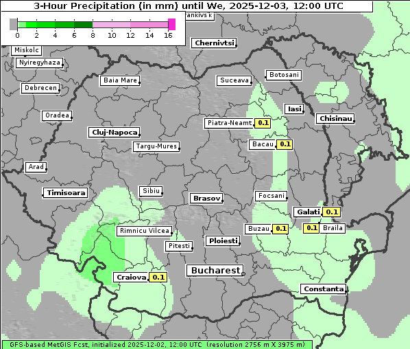 Niederschlag, 3. 12. 2025