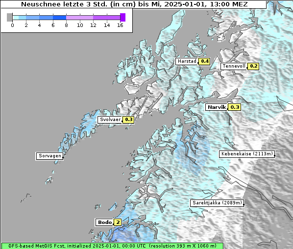 Neuschnee, 1. 1. 2025