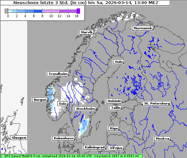 Neuschnee, 14. 3. 2026