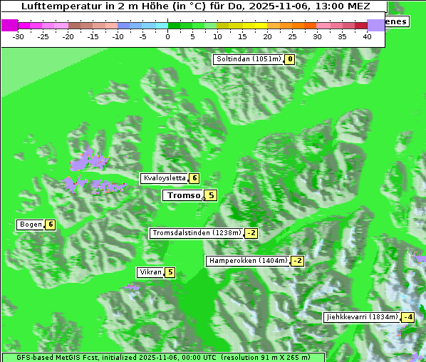 Temperatur, 6. 11. 2025