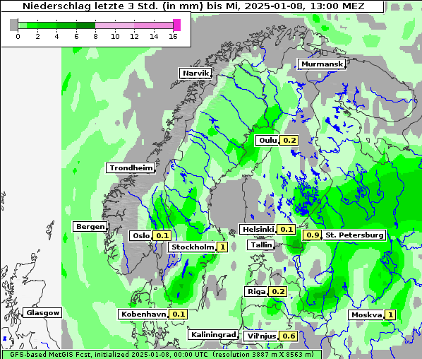 Niederschlag, 8. 1. 2025