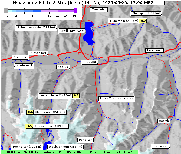Neuschnee, 29. 5. 2025