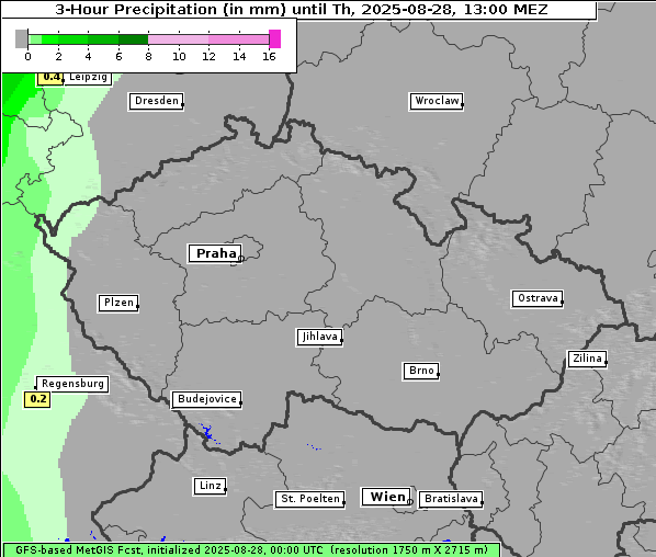Niederschlag, 28. 8. 2025