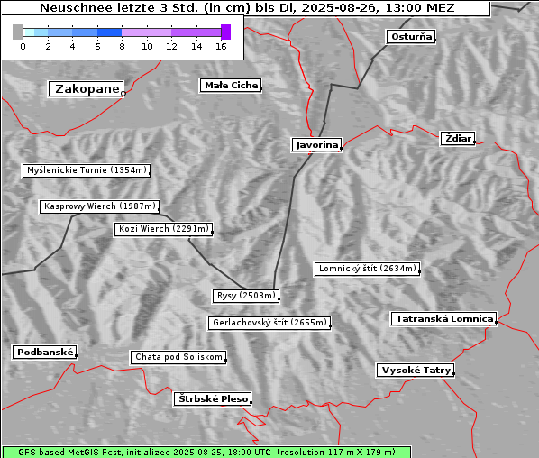 Neuschnee, 26. 8. 2025