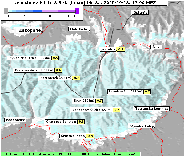 Neuschnee, 18. 10. 2025