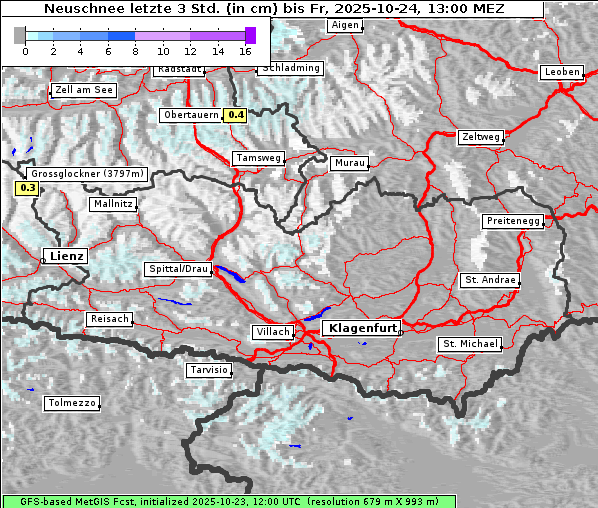Neuschnee, 24. 10. 2025