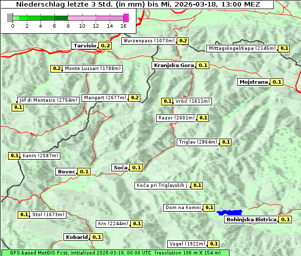 Niederschlag, 18. 3. 2026