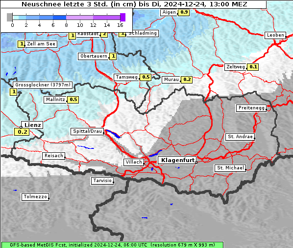 Neuschnee, 24. 12. 2024