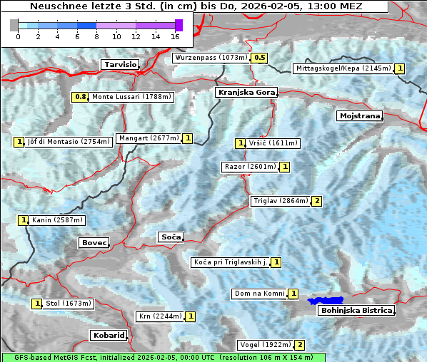 Neuschnee, 5. 2. 2026