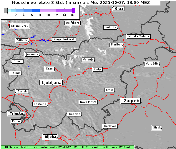 Neuschnee, 27. 10. 2025