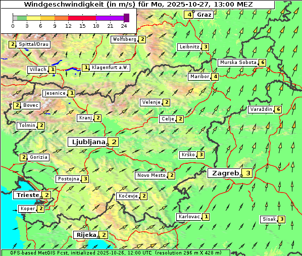 Wind, 27. 10. 2025