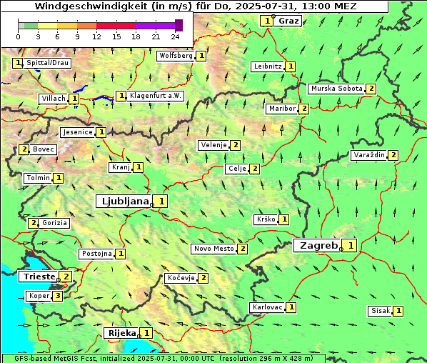 Wind, 31. 7. 2025
