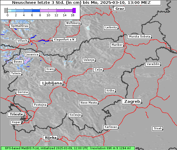 Neuschnee, 10. 3. 2025