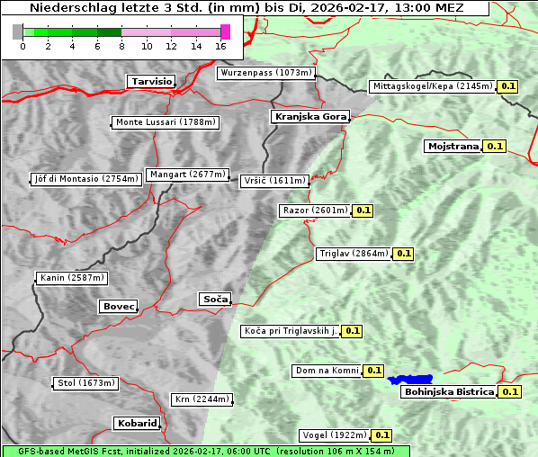 Niederschlag, 17. 2. 2026
