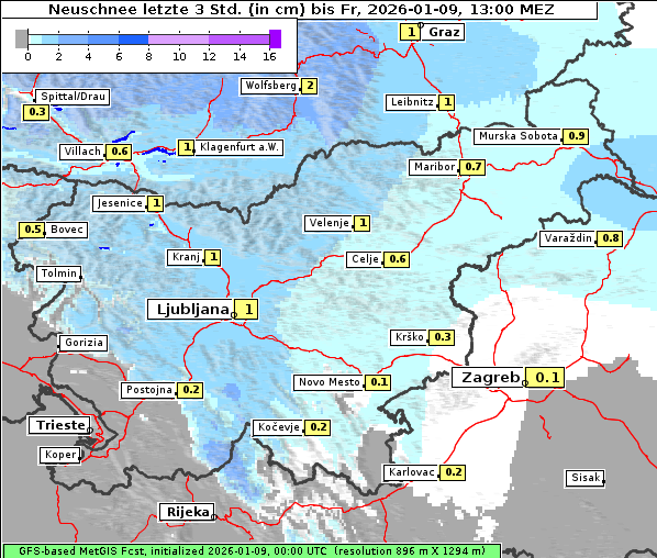 Neuschnee, 9. 1. 2026