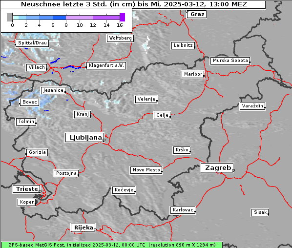 Neuschnee, 12. 3. 2025