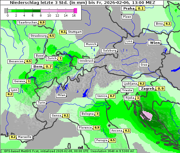 Niederschlag, 6. 2. 2026