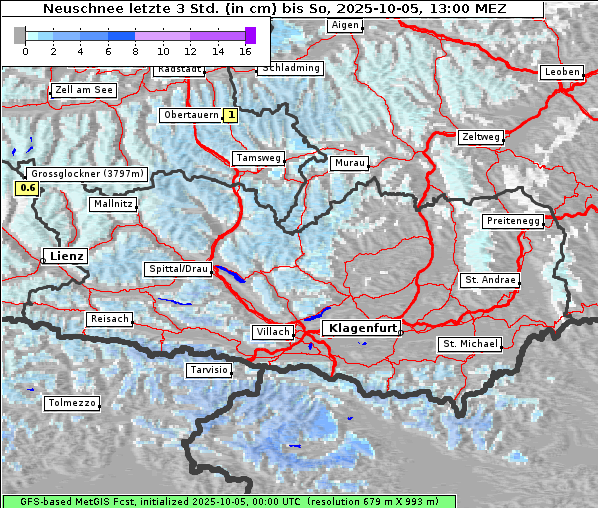 Neuschnee, 5. 10. 2025