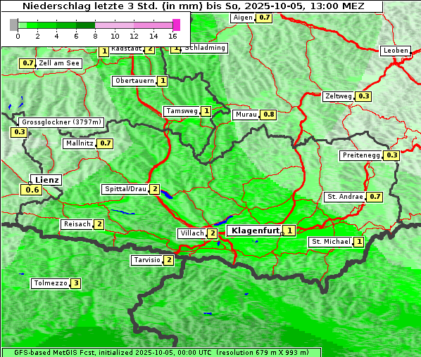 Niederschlag, 5. 10. 2025