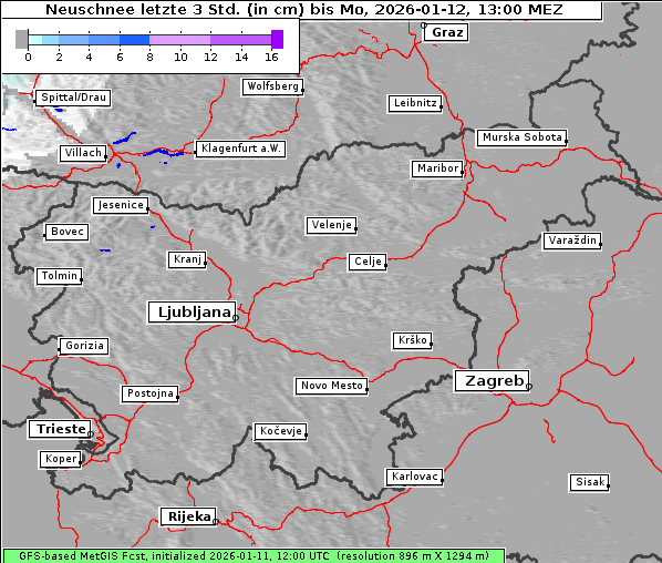 Neuschnee, 12. 1. 2026