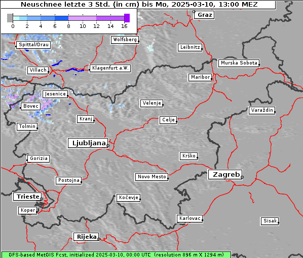 Neuschnee, 10. 3. 2025