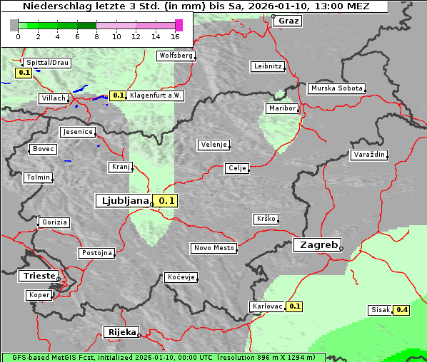 Niederschlag, 10. 1. 2026