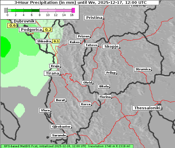 Niederschlag, 17. 12. 2025