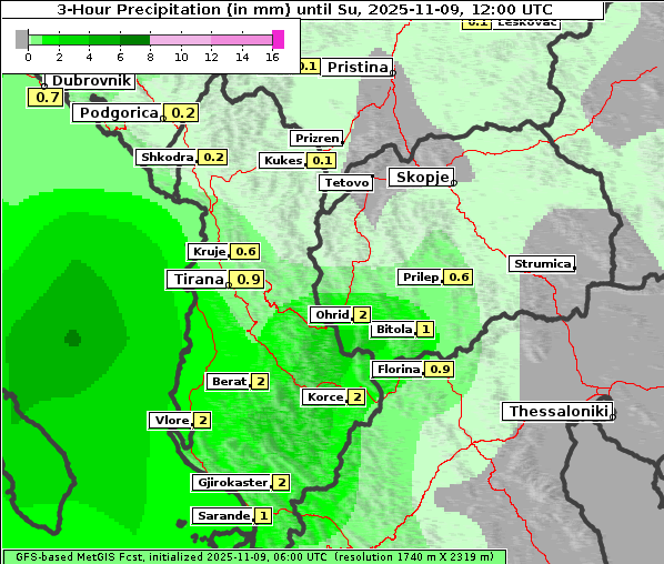 Niederschlag, 9. 11. 2025