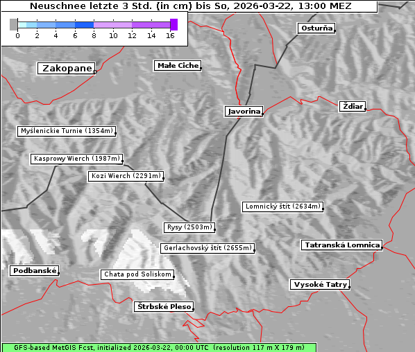 Neuschnee, 22. 3. 2026